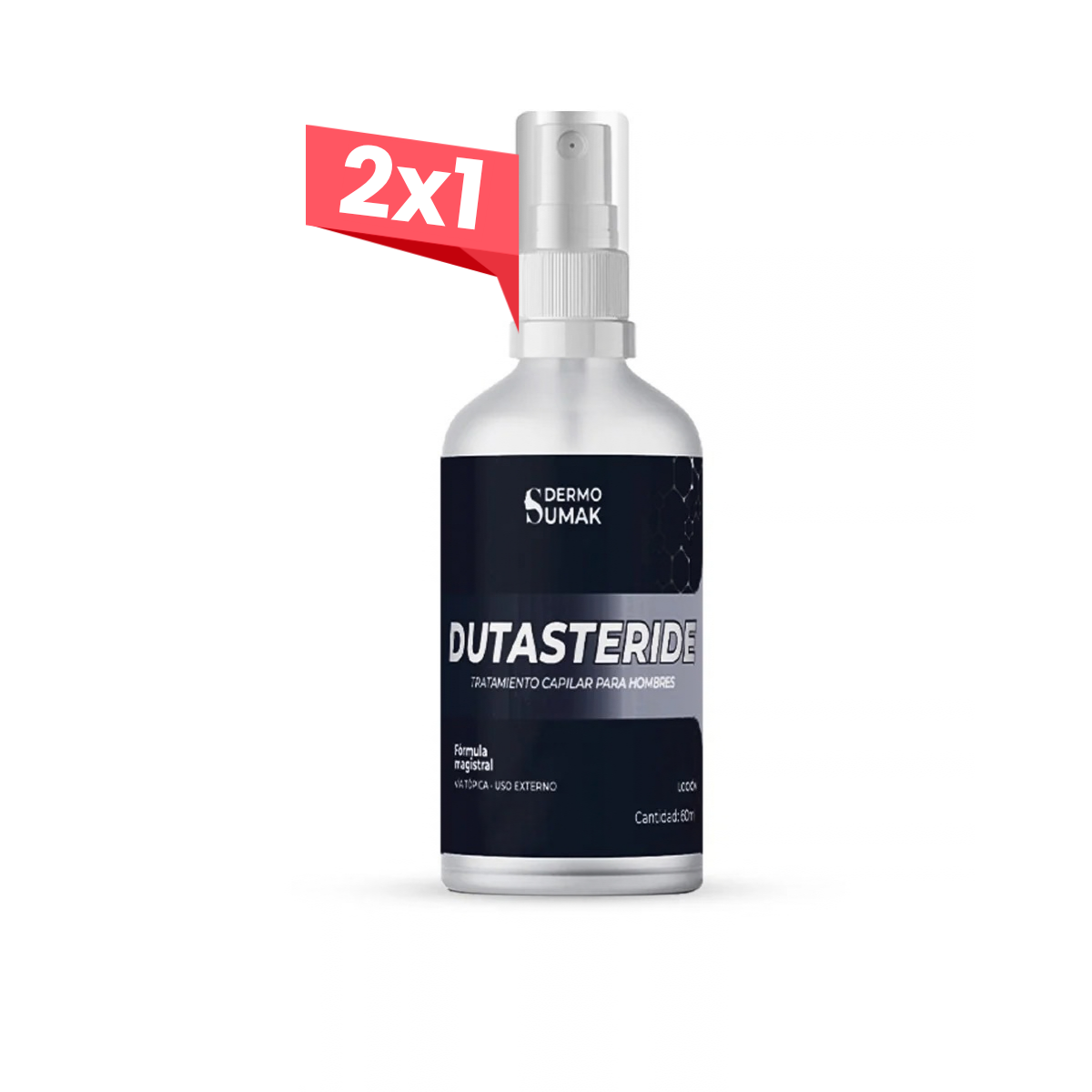 2x1 Loción Dutasteride 0.5% - Tratamiento Capilar para Hombres - DERMOSUMAK®