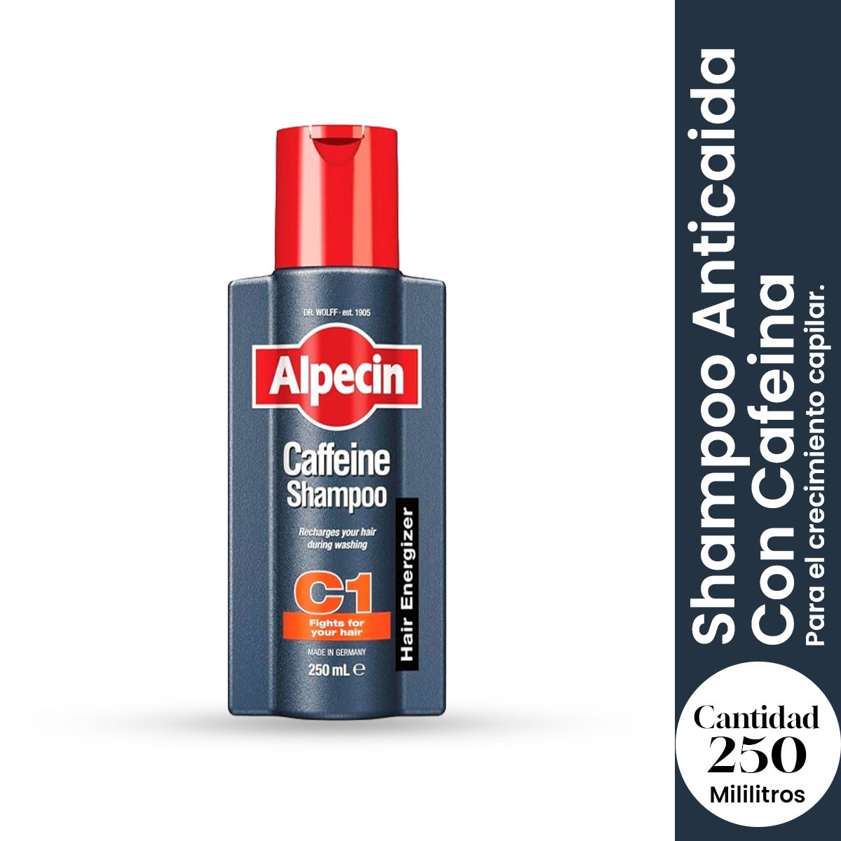 Shampoo Anticaida Con Cafeina 250ml - Alpecin Alemania