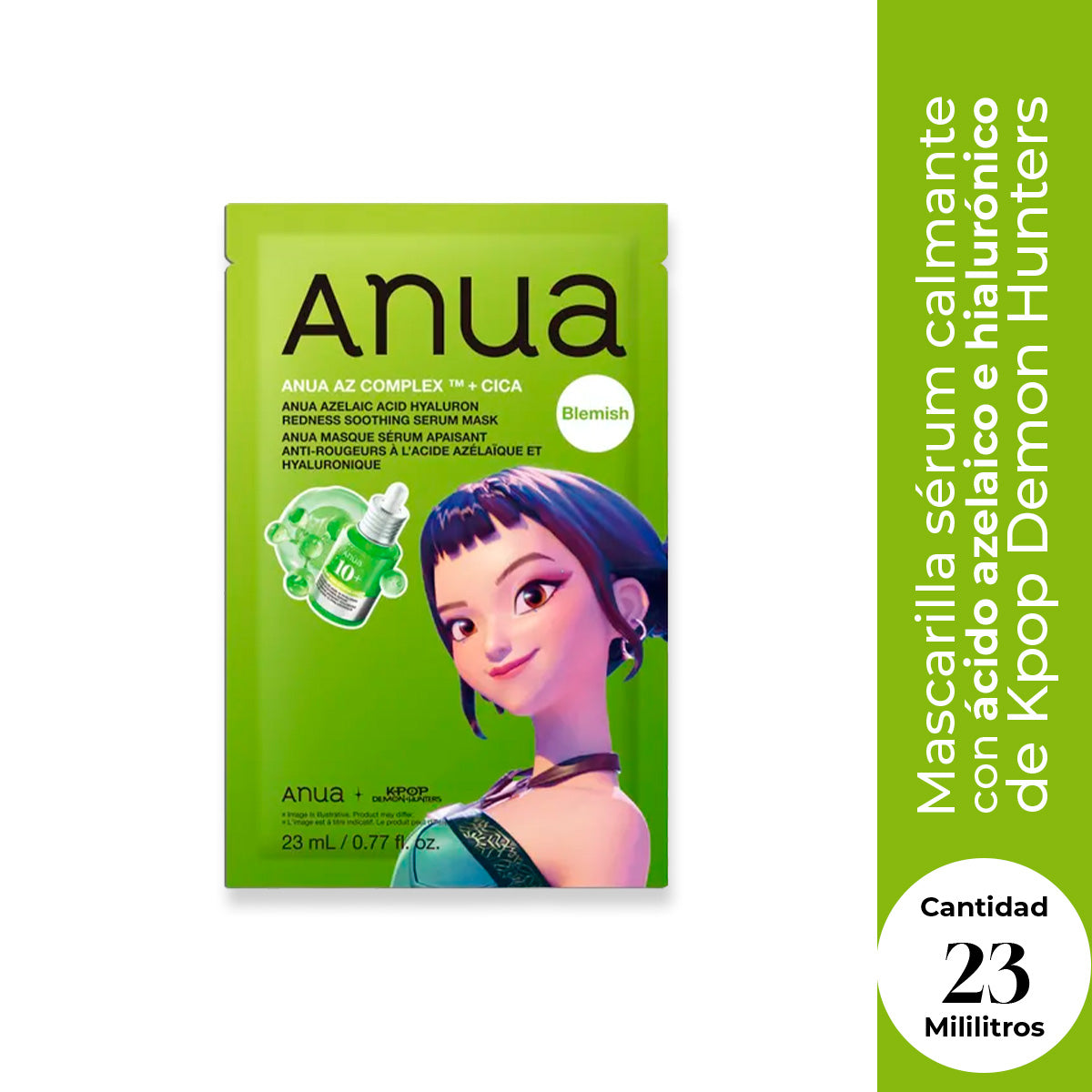 Kpop Demon Hunters Azelaic Acid Hyaluron Redness Shooting Serum Mask - ANUA