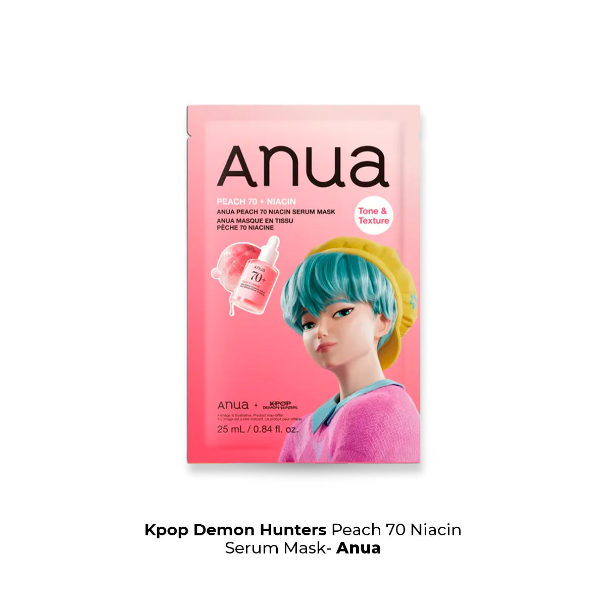 Kpop Demon Hunter Peach 70 Niacin Serum Mask - Anua