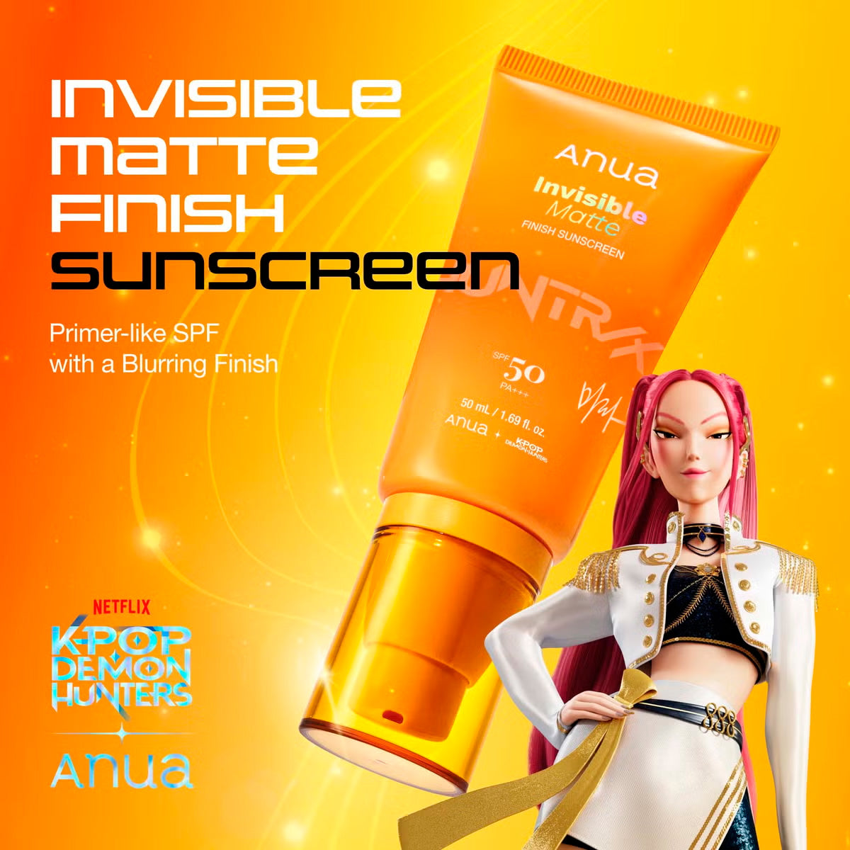 Invisible Matte Finish Sunscreen 50ml - Anua