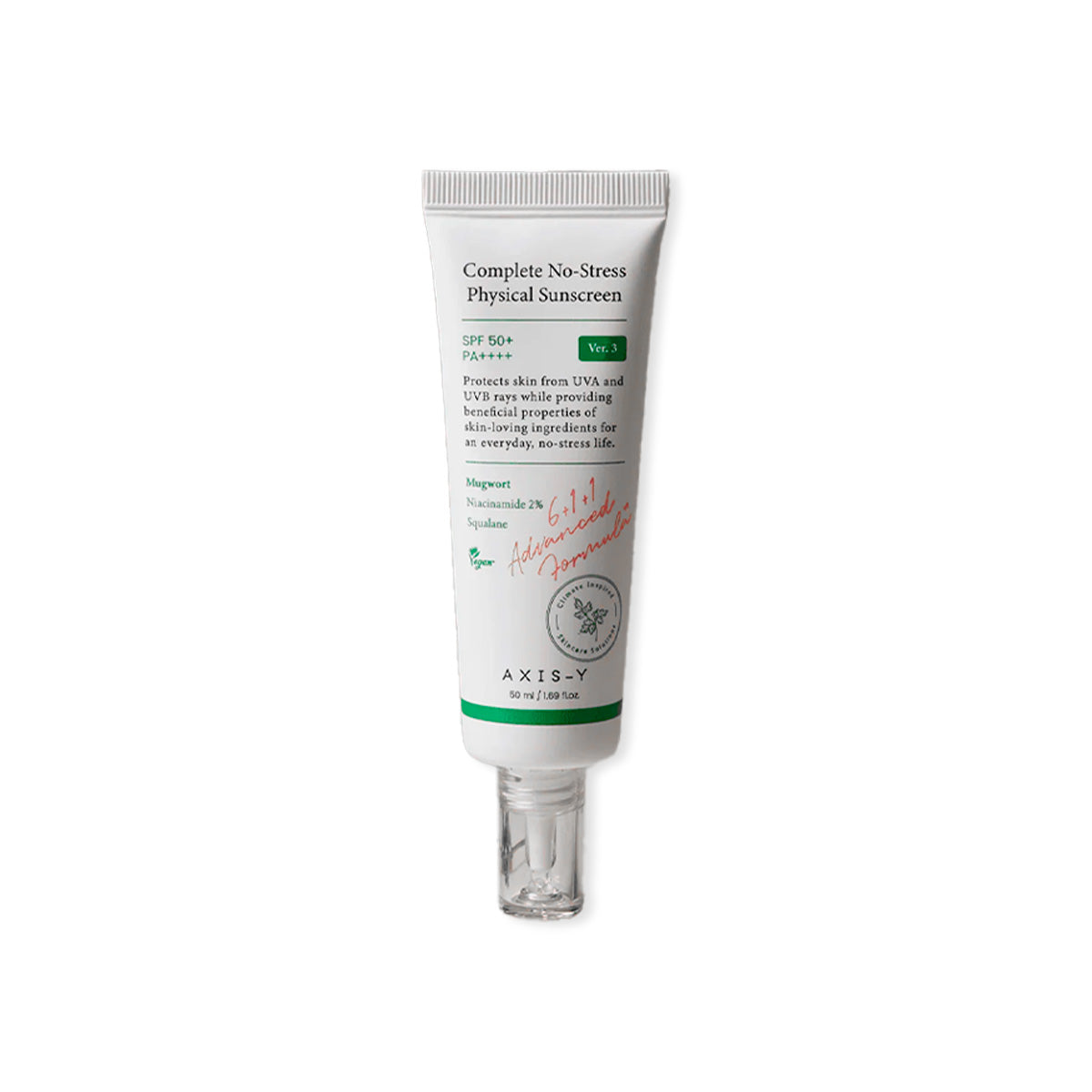 AXIS-Y Complete No-Stress Physical Sunscreen SPF50+ PA++++ 50ml
