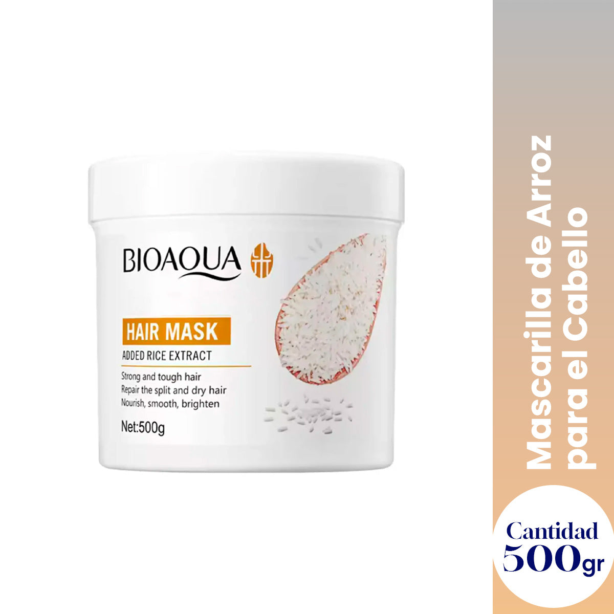 Mascarilla de Arroz para el Cabello - Bioaqua