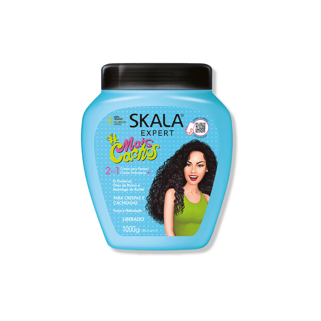Skala Máscara Hidratación 2 en 1 Mais Cachos - Definición, Suavidad - 1000g