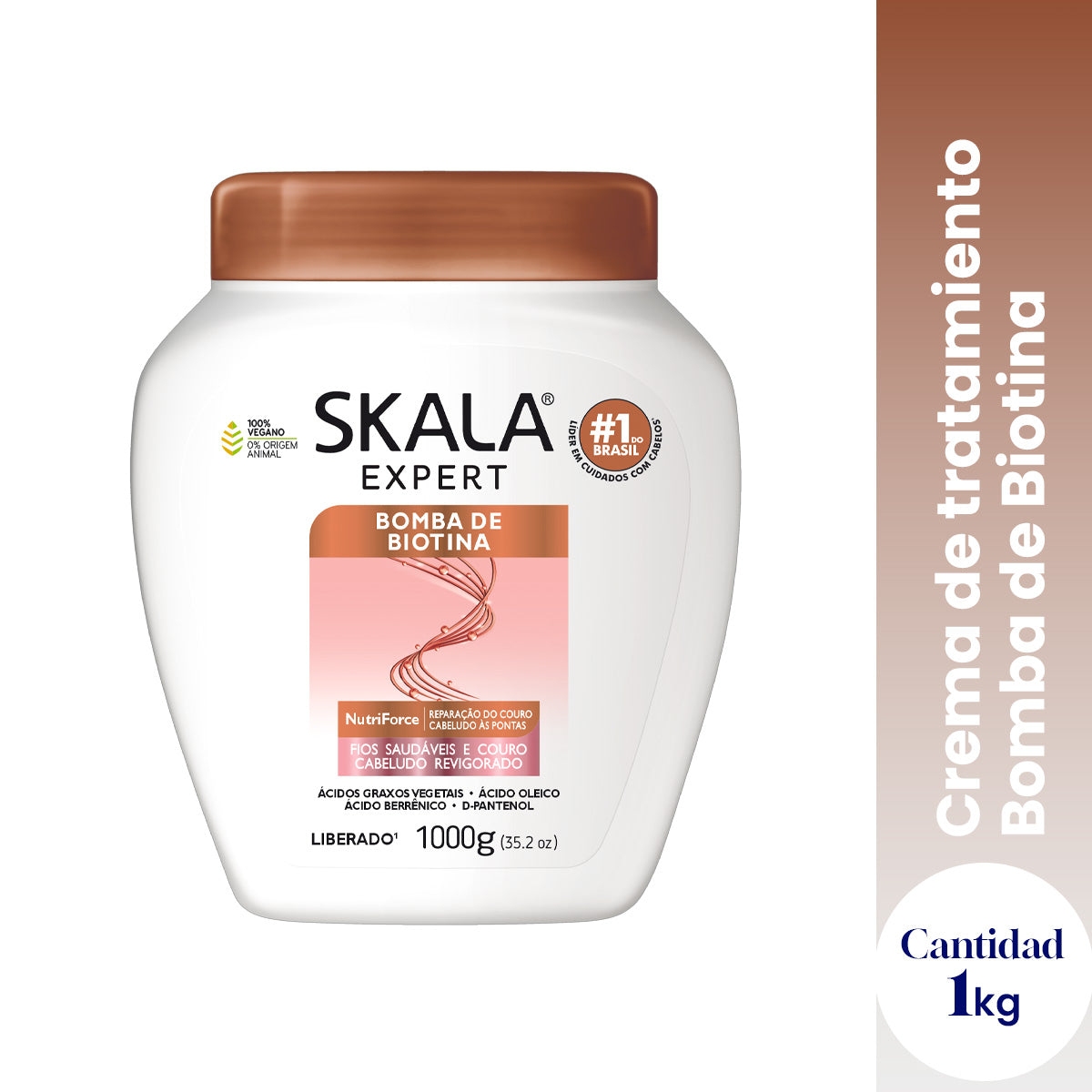 Skala Crema Capilar Bomba de Biotina – Curl Girl Vegana 1000g