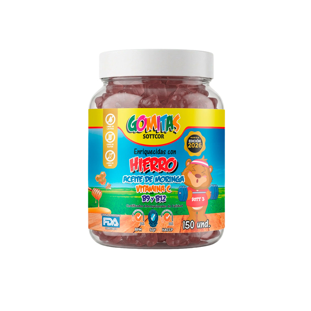 Gomitas para Niños Hierro 150 Gomitas Sottcor