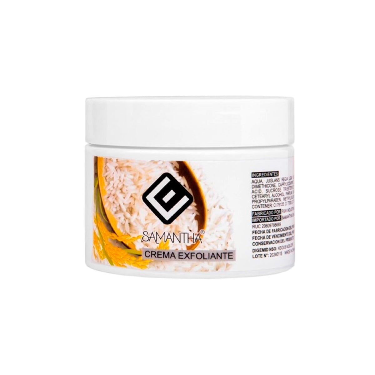 Gel Exfoliante de Arroz Blanqueador 140gr - Samantha