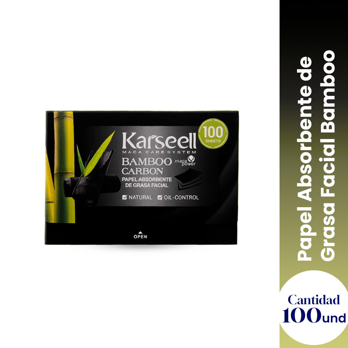 Karseell Papeles Antibrillo Facial – 100 Unidades