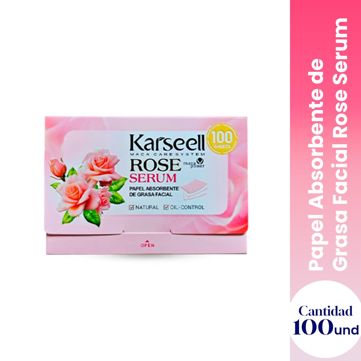 Karseell Papeles Antibrillo Facial – 100 Unidades