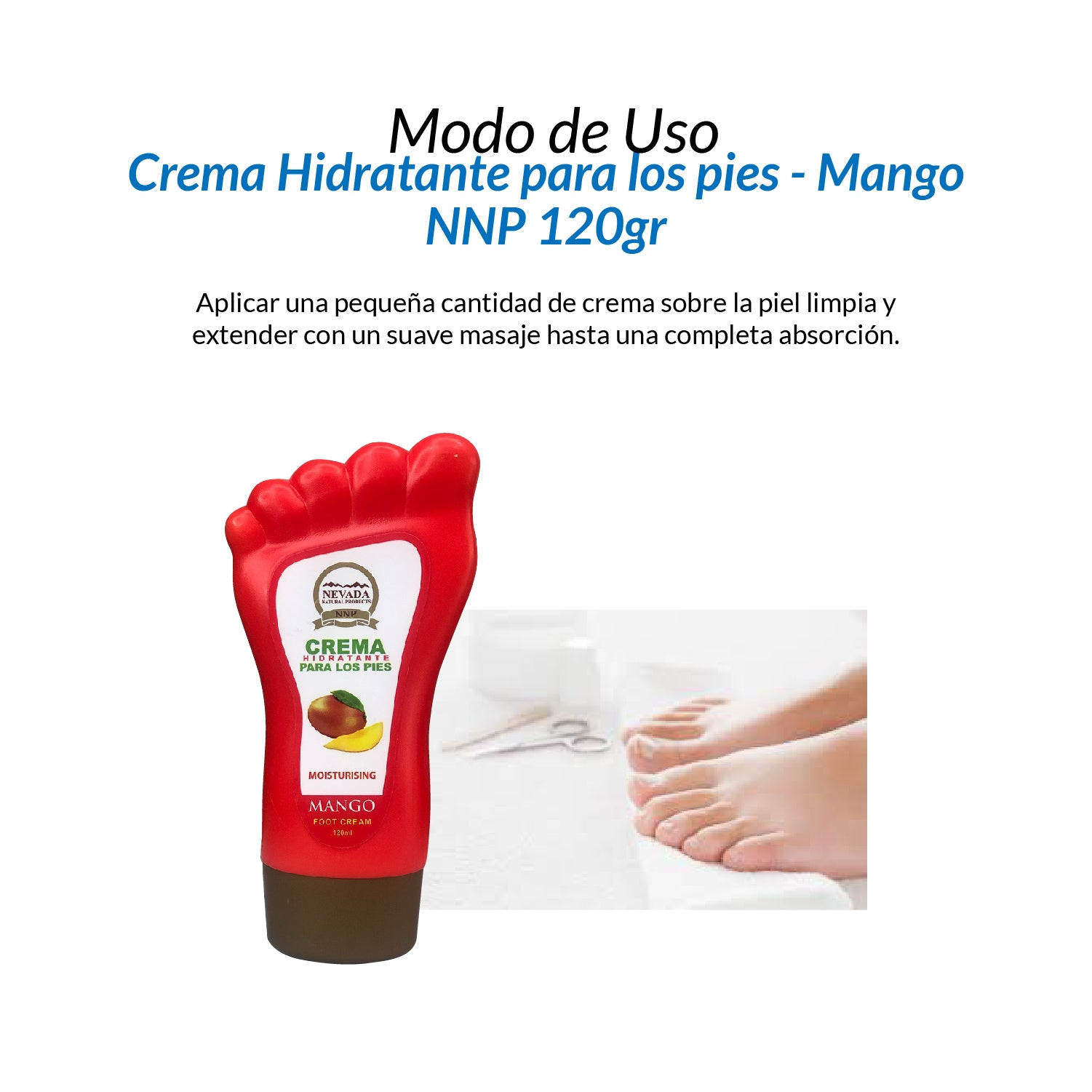Crema Hidratante para los pies - Mango 120ml