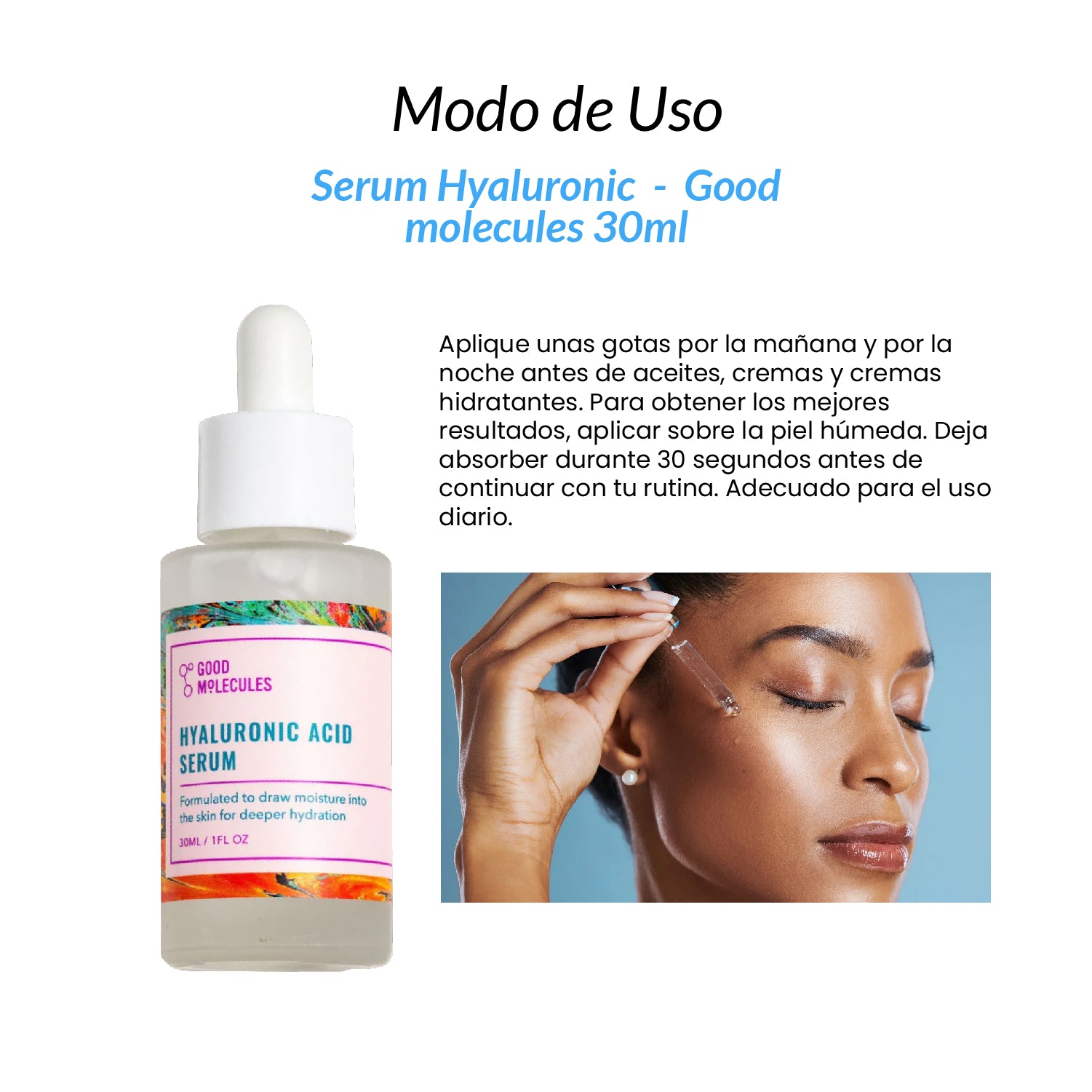 Serum de Ácido Hialurónico- Good Molecules 30ml