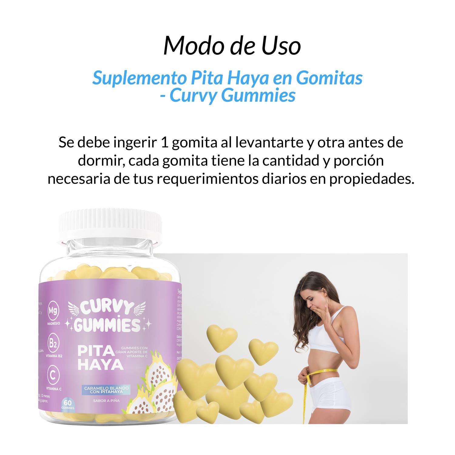 OFERTA!! 🔥Suplemento PITAHAYA en Gomitas - Curvy Gummies