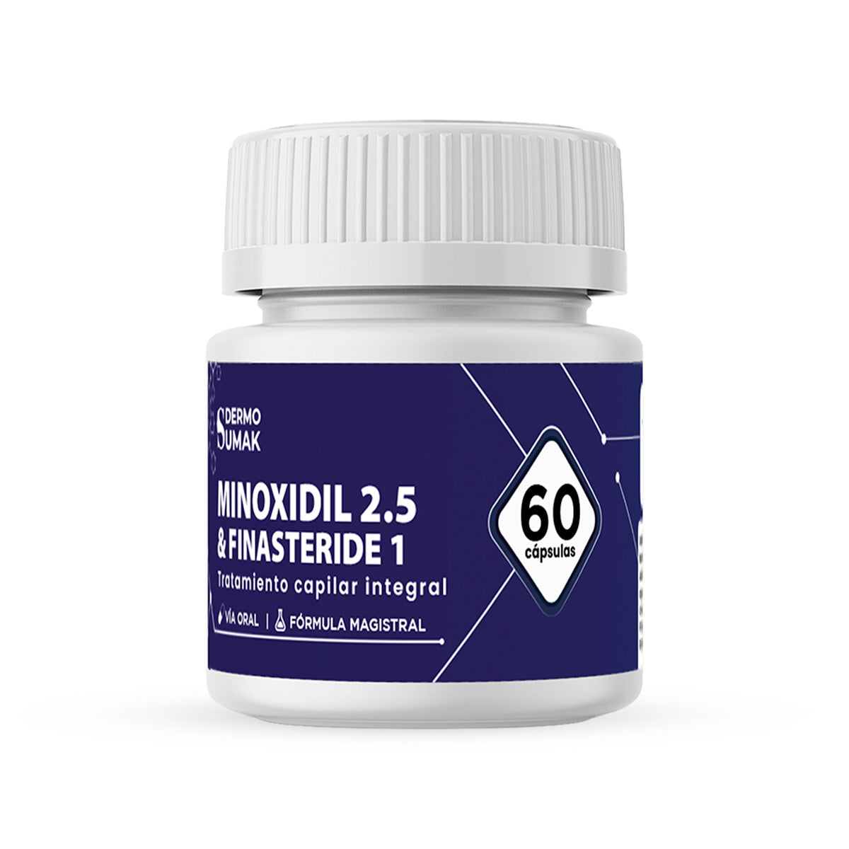 Finasteride 1 mg & Minoxidil 2.5 mg x 60 Cápsulas- Dermo Sumak
