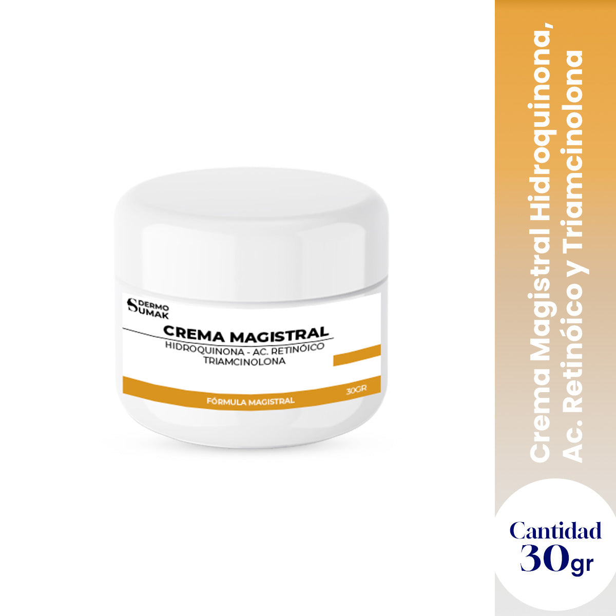 CREMA MAGISTRAL HIDROQUINONA 4% & AC RETINOICO 0.025% & TRIANCINOLONA 0.025% 30 GR - DERMO SUMAK
