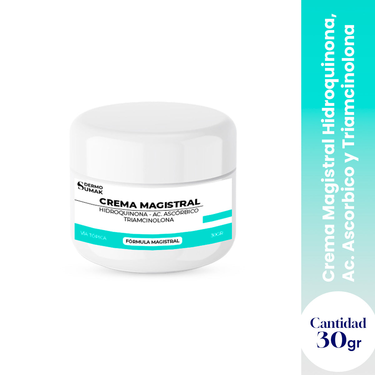 CREMA MAGISTRAL HIDROQUINONA 4% & AC ASCORBICO 2% & TRIANCINOLONA 0.025% 30GR - DERMO SUMAK