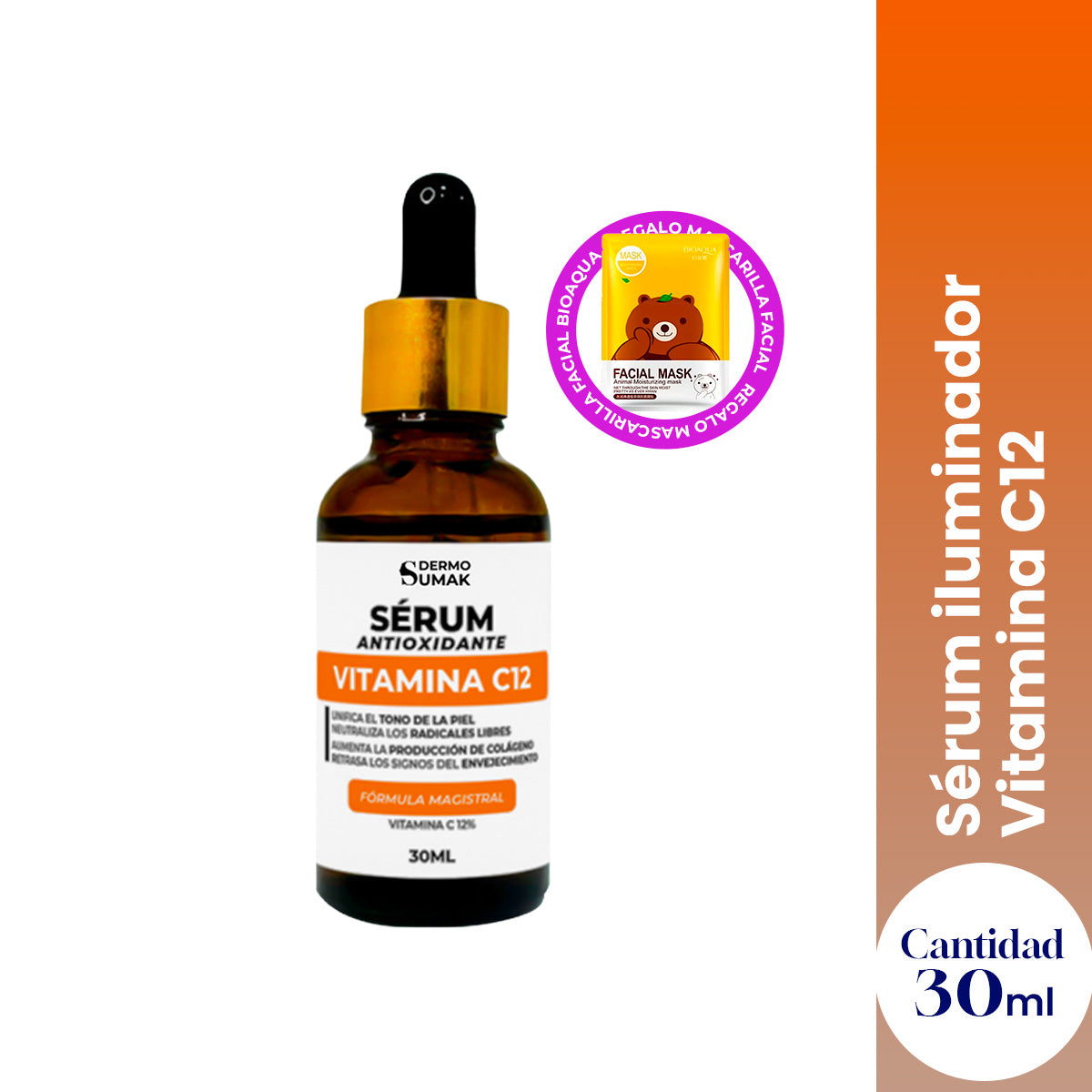 Sérum iluminador Vitamina C12 - 30 ml - Dermo Sumak