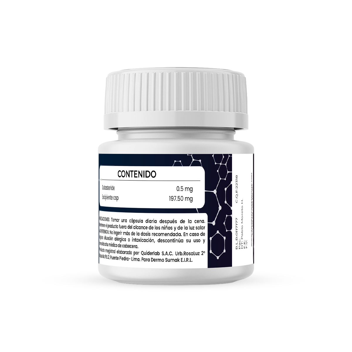 Dutasteride 0.5 mg x 60 Cápsulas- Dermo Sumak