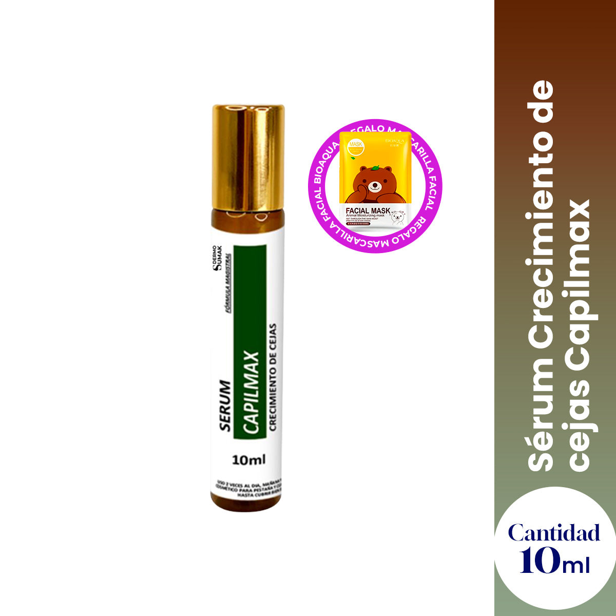 Sérum Crecimiento de cejas con Minoxidil 3% - 10ml - Dermo Sumak