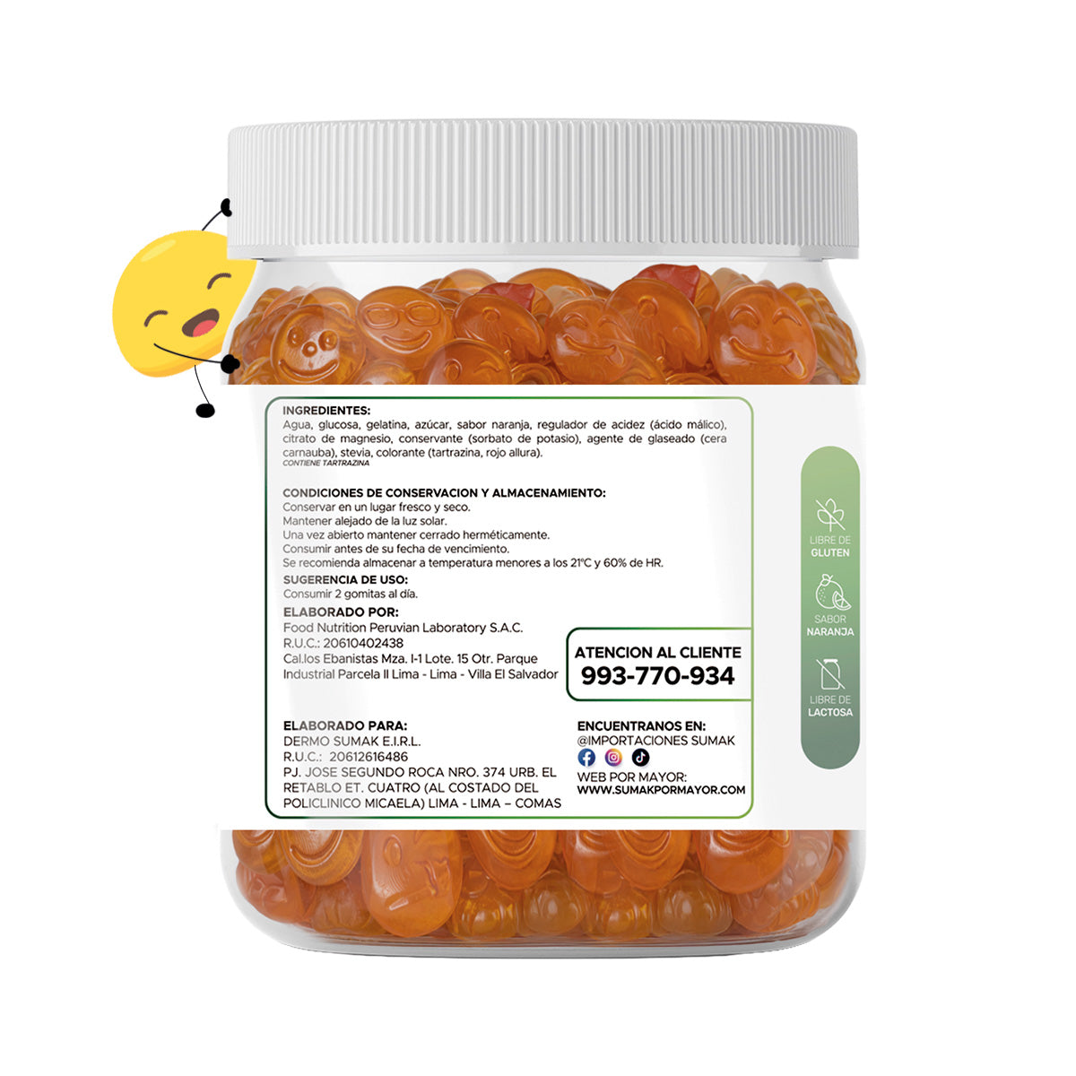 GOMITAS CITRATO DE MAGNESIO - ADULTO 150 GOMITAS - DERMO SUMAK