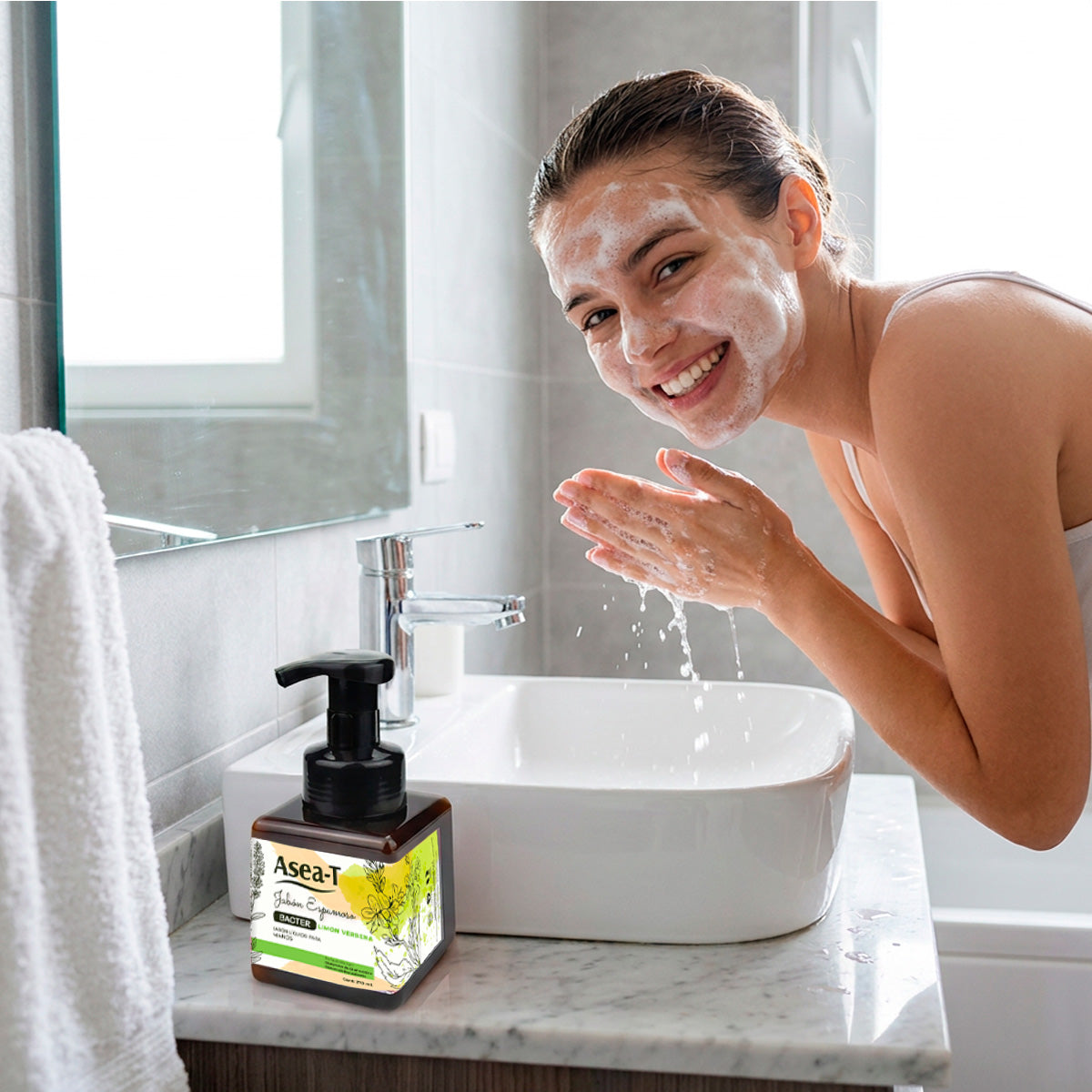 ASEA-T Jabón Espumoso BACTER LIMON VERBENA 270ml - La Cooper