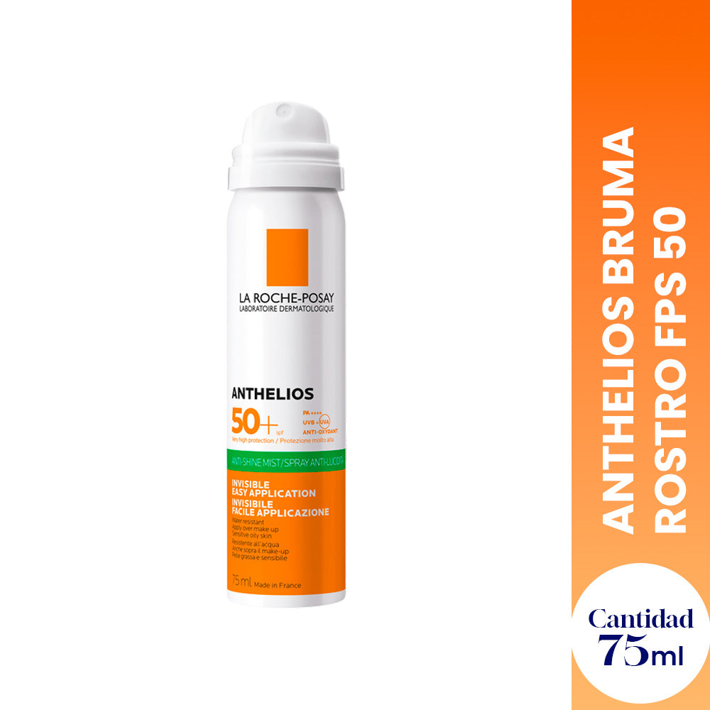Protector Solar Anthelios Bruma Rostro FPS 50 75ml - LA ROCHE POSAY