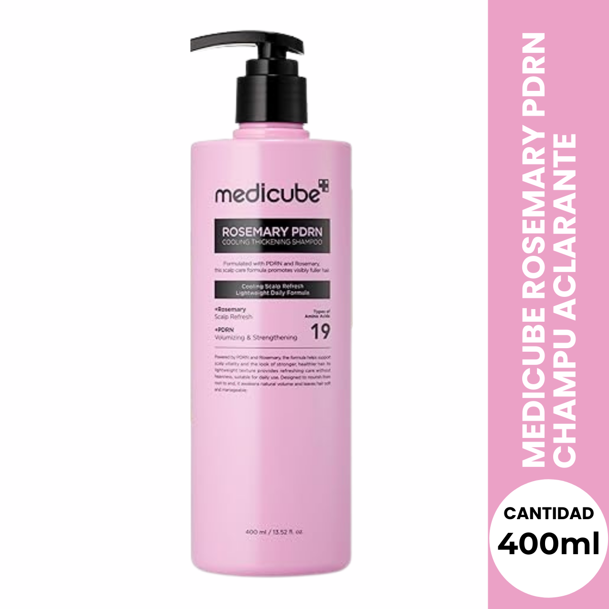 MEDICUBE ROSEMARY PDRN SHAMPOO ACLARANTE 400 ML