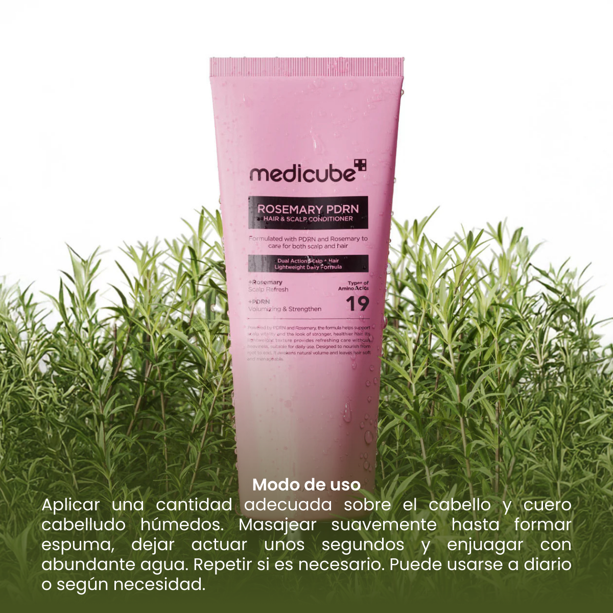 MEDICUBE ROSEMARY PDRN ACONDICIONADOR NUTRITIVO DE CUERO CABELLUDO 250ml