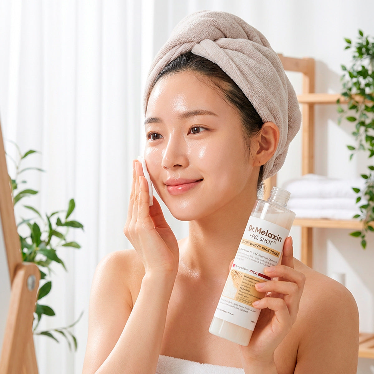 TÓNICO PEEL SHOT GLOW WHITE RICE TONER 200ML - DR. MELAXIN