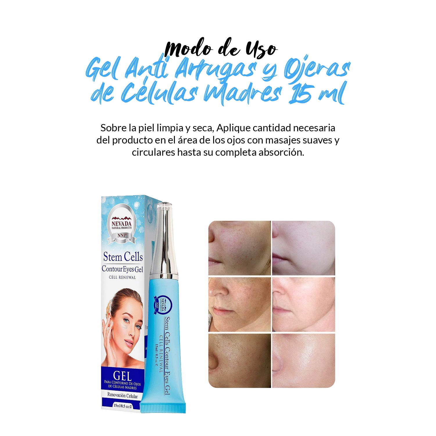 Gel anti-arrugas y ojeras de células madres - NNP 15 ml