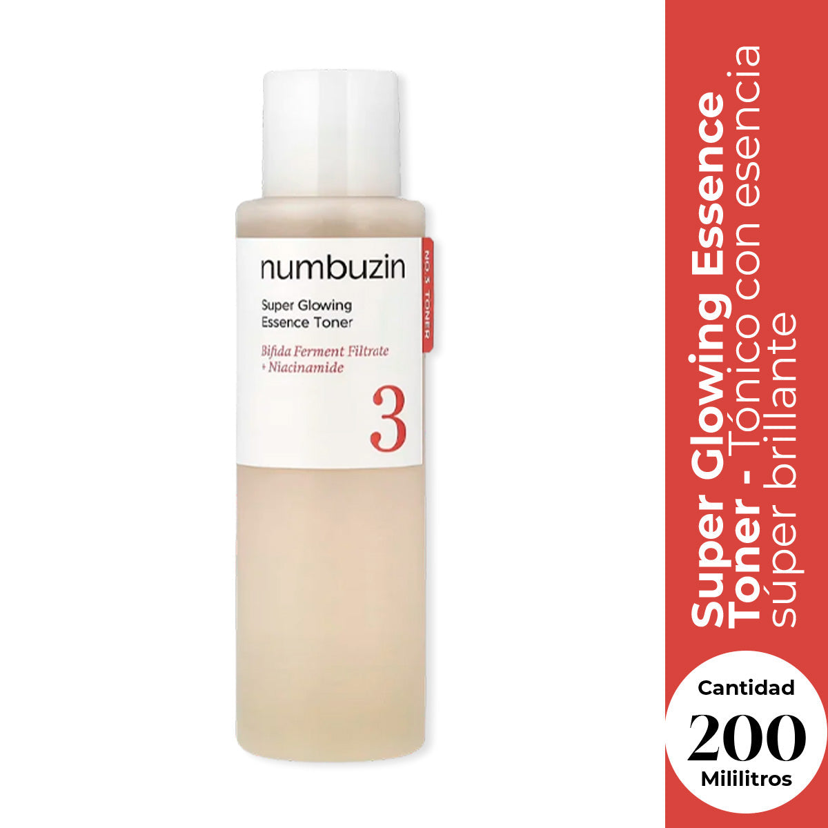 Numbuzin No.3 Super Glowing Essence Toner 200ml