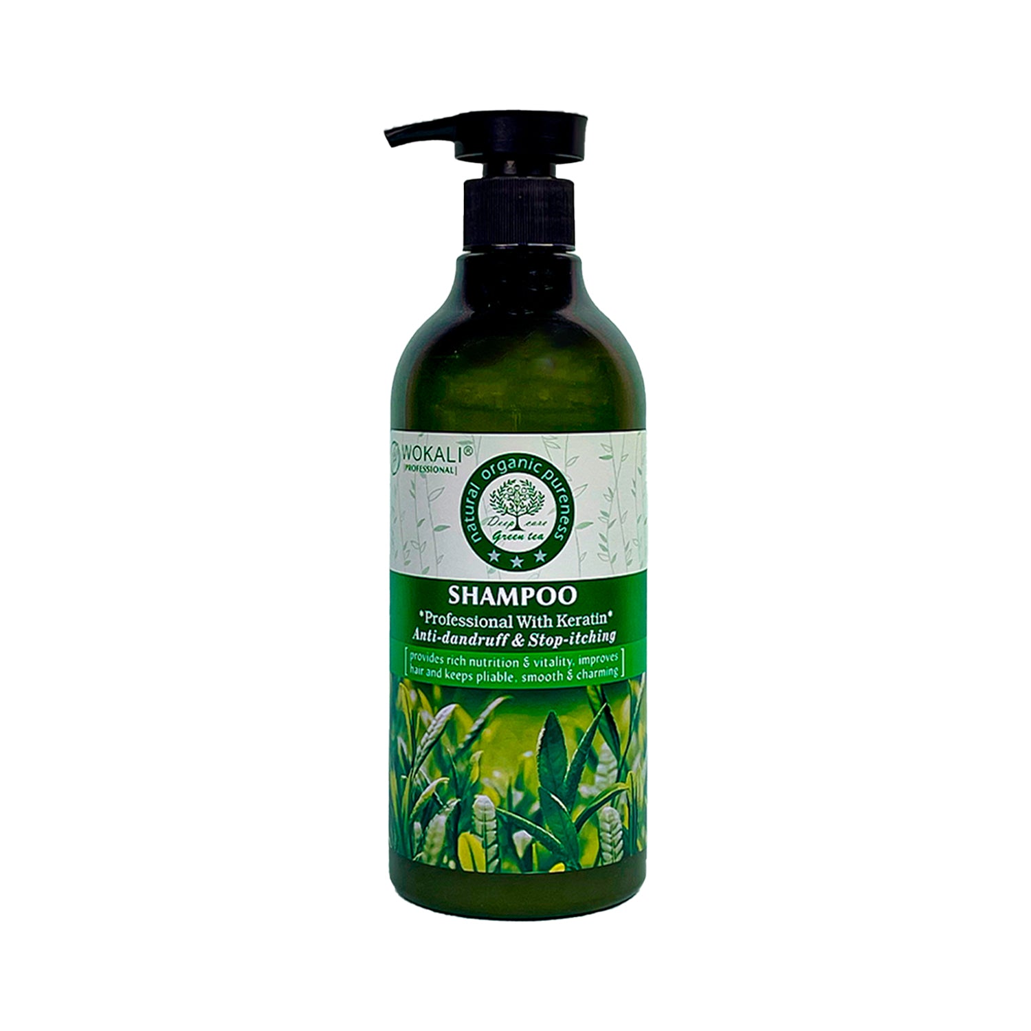 Fruit of the Wokali – Fortalecimiento y crecimiento capilar – Shampoo de Té Verde 550ml