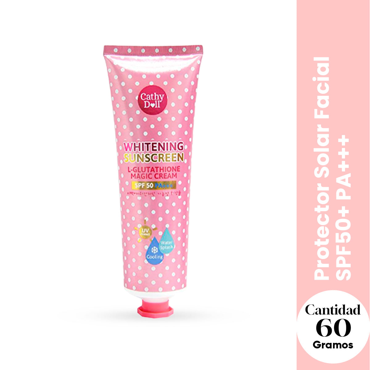 Cathy Doll – Protector Solar Blanqueador – SPF50 PA+++ 60ml