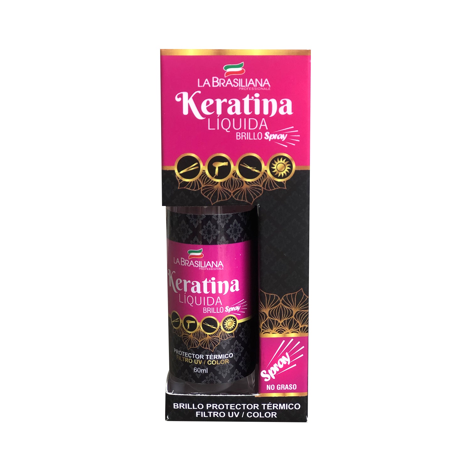 La Brasiliana Spray Capilar Protector – Protección Térmica + Filtro UV 60ml
