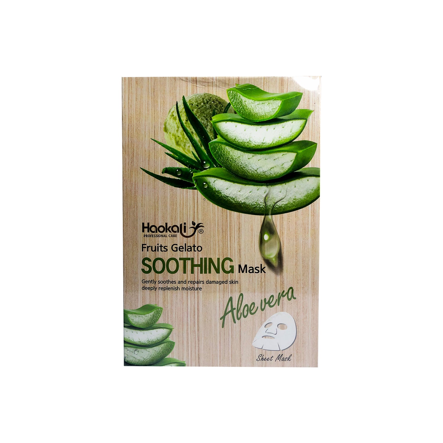 FRUIT OF THE WOKALI – HIDRATANTE Y REPARADOR FACIAL – MASCARILLA CALMANTE DE ALOE VERA – 30ml x 10 UND