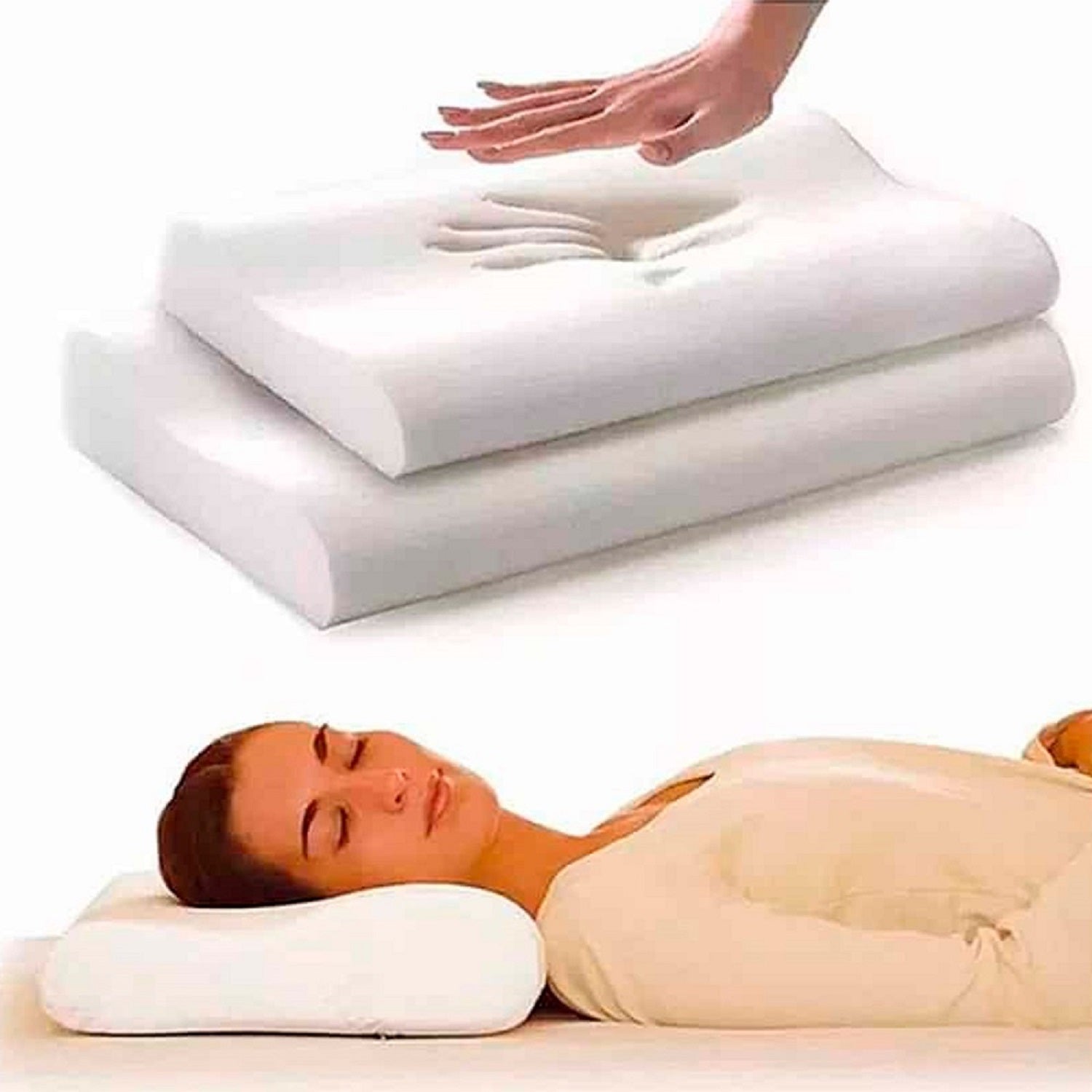 Memory Pillow – Almohada Viscoelástica Ortopédica – Ergonómica y Cervical