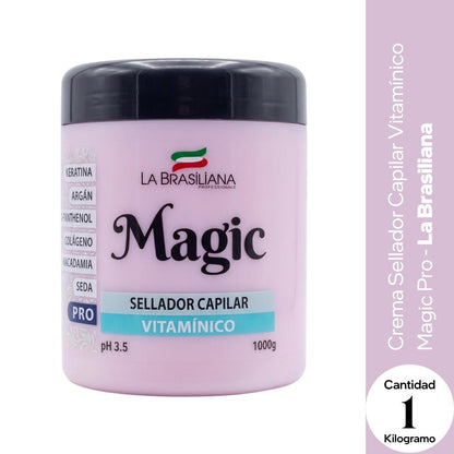 Crema Sellador Capilar Vitamínico Magic Pro 1kg - La Brasiliana