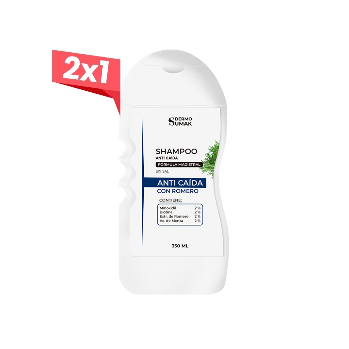 2x1 Dermo Sumak Shampoo Anticaspa Sin Sal 350ml