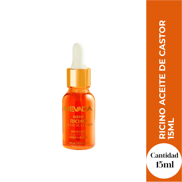 Nevada Aceite de Ricino Castor Oil para Cabello, Cejas y Pestañas 15ml