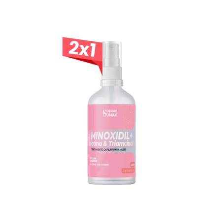 2x1 Loción minoxidil 2% mujer 60ml - Dermo Sumak