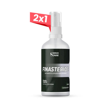 2x1 Finasteride 1% - Loción Tratamiento Capilar para Hombres 60ml - DERMOSUMAK