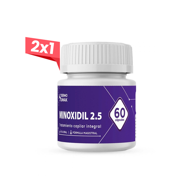 2x1 Minoxidil 2,5mg x 60 Cápsulas - Dermosumak