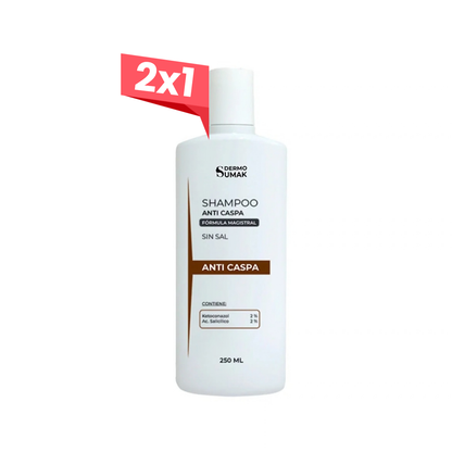 2x1 Dermo Sumak Shampoo Anticaspa Tratamiento Dermatitis Seborreica 250ml