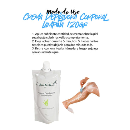 Crema Depiladora Lampiña x 120gr