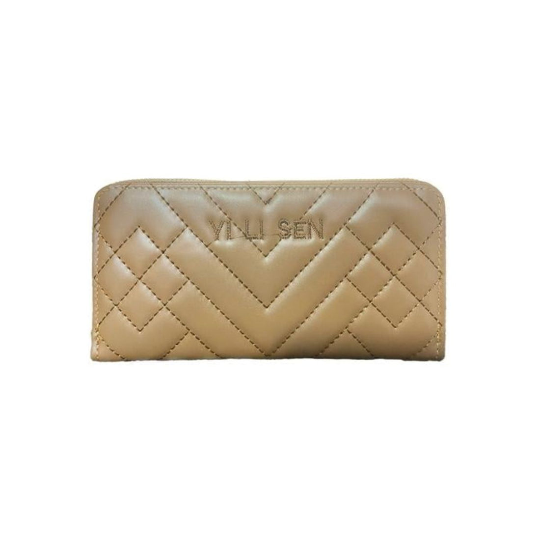 BILLETERA LARGA ELEGANTE MUJER CARAMELO