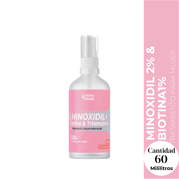 OFERTA FLASH - Loción minoxidil 2% mujer 60ml - Dermo Sumak