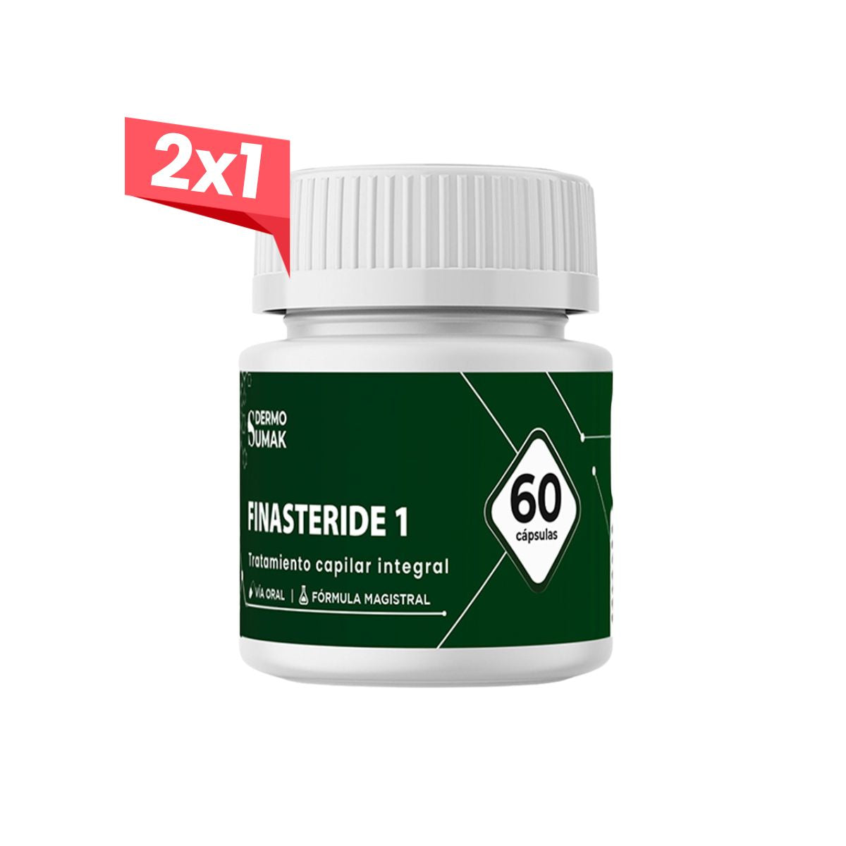 2x1 Finasteride 1mg x 60 Cápsulas - DERMOSUMAK