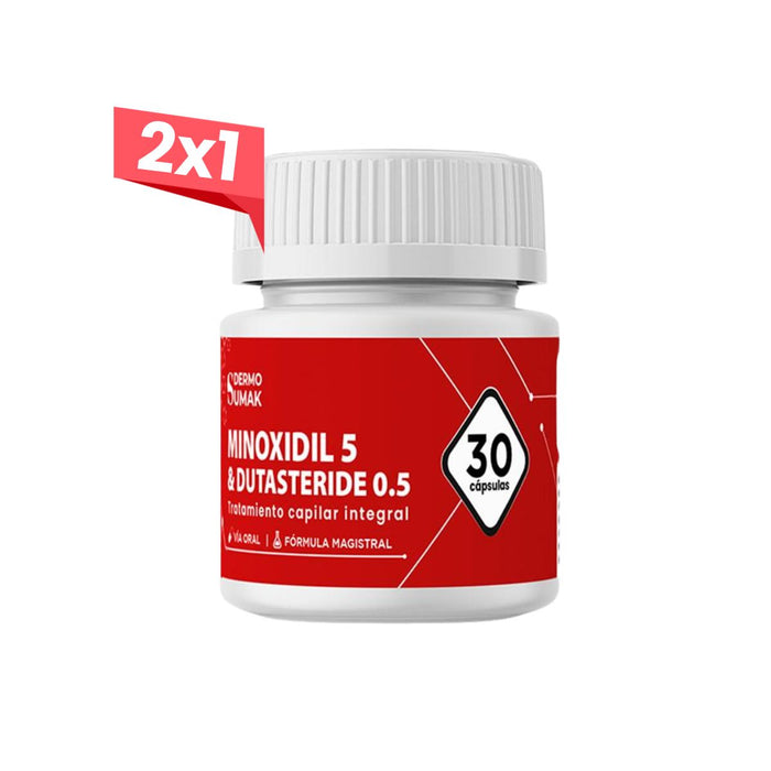 2x1 Minoxidil 5 mg & Dutasteride 0.5 mg x 30 Cápsulas - Dermo Sumak