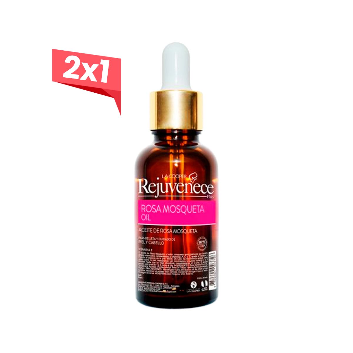 2X1 Aceite De Rosa Mosqueta Rejuvenece Plus 30Ml