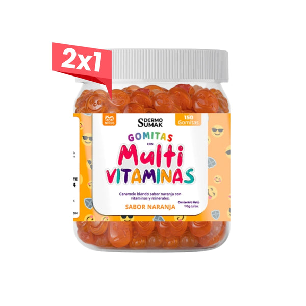 2x1 Gomitas Multivitaminas Niños 150 Gomitas - Dermo Sumak
