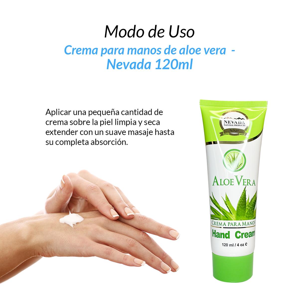Crema para manos de aloe vera 120ml - Nevada